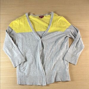 Merona Yellow‎ and Gray Sweater
